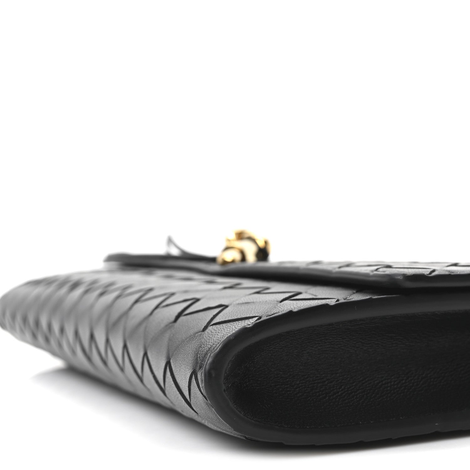 Bottega Veneta Nappa Intrecciato Long Andiamo Top Handle Clutch Black 9 of 9