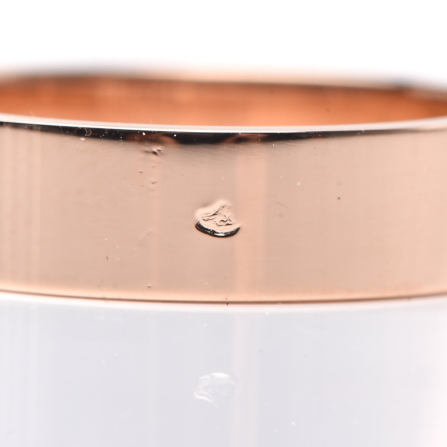 Hermes 18K Rose Gold PM Collier De Chien Ring 54 6.75 5 of 6