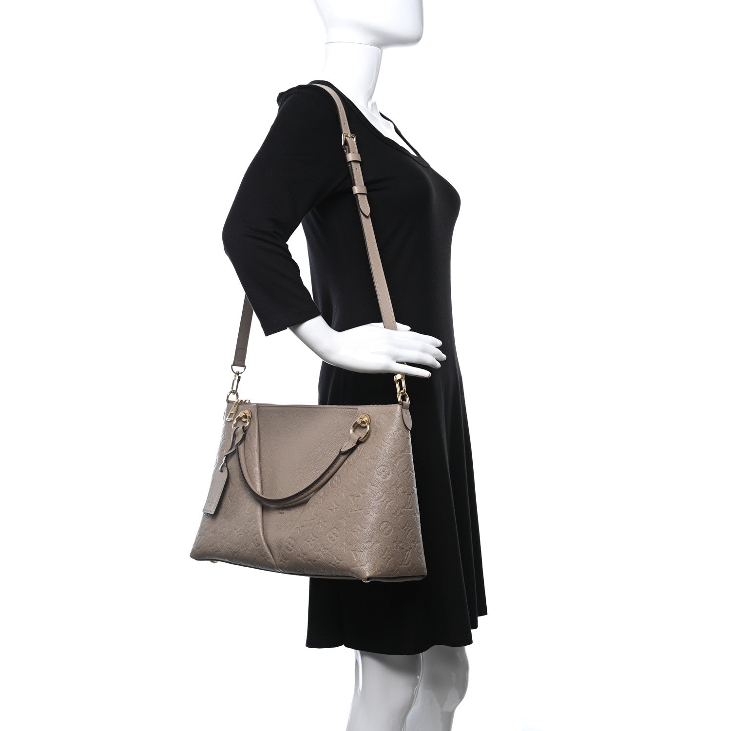 Louis Vuitton Empreinte V Tote MM Tourterelle 2 of 9