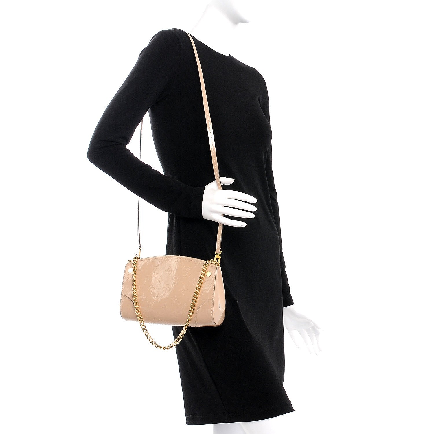 Louis Vuitton Vernis Santa Monica Clutch Dune 2 of 7