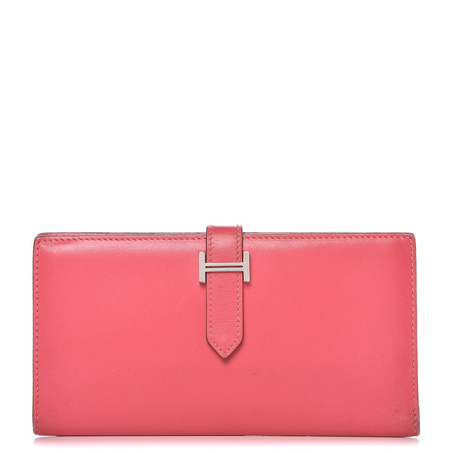 Tadelakt Bearn Gusset Wallet Rose Azalee