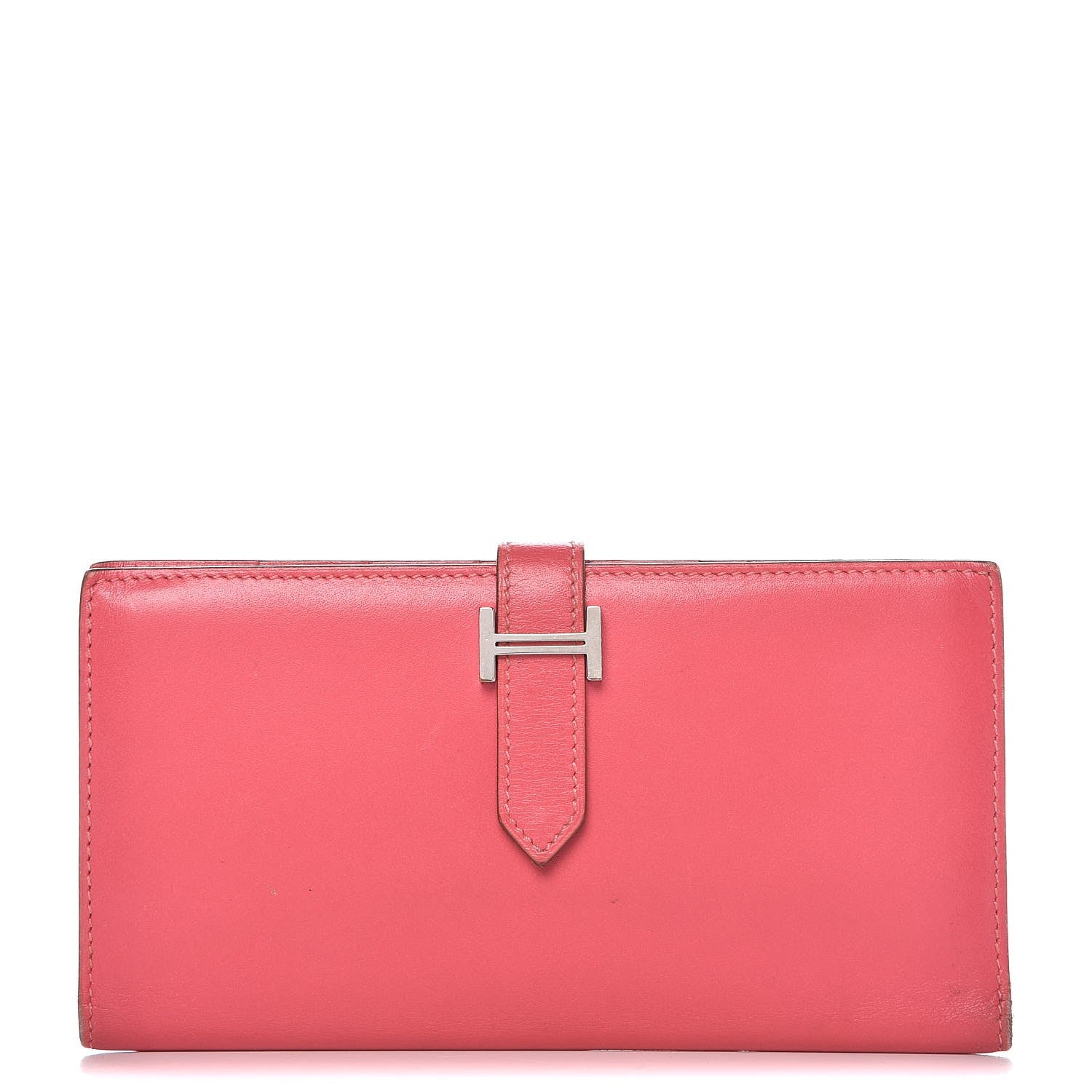 Hermes Tadelakt Bearn Gusset Wallet Rose Azalee 1 of 10