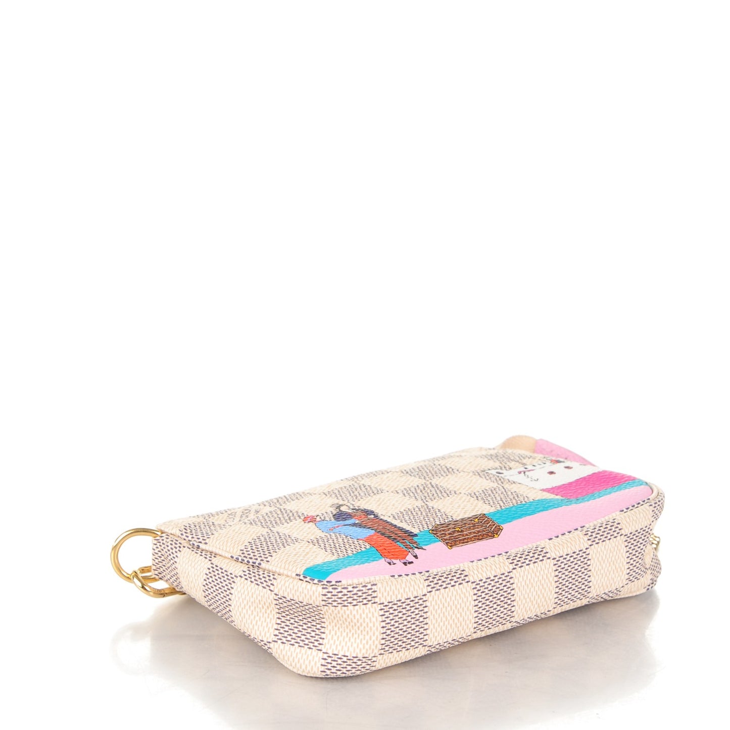 Damier Azur 2016 Christmas Animation Mini Pochette Accessories
