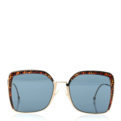 Fendi Metal Acetate F is Fendi FF Square Sunglasses FF 0294/S Gold Havana 2 of 6