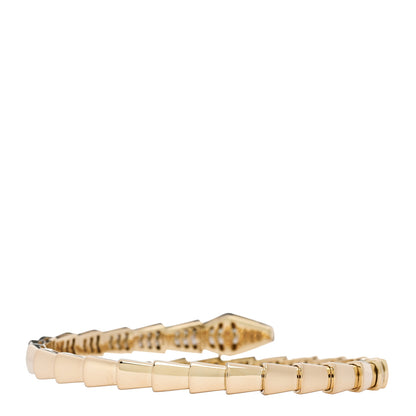 Bulgari 18K Yellow Gold Diamond Serpenti Viper Bracelet XS 2 of 4