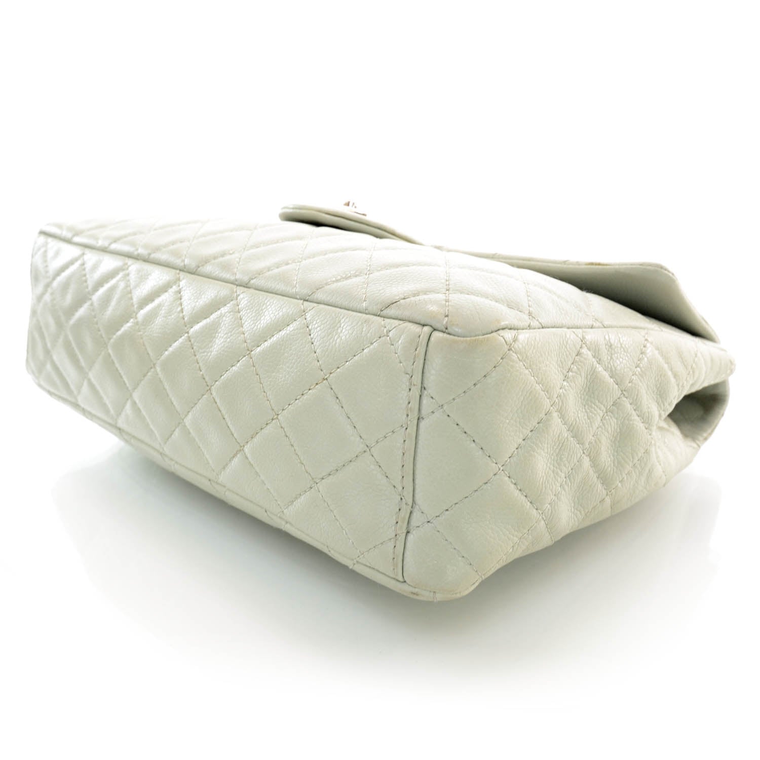 Chanel Washed Caviar Maxi Single Flap Grey 5 of 11