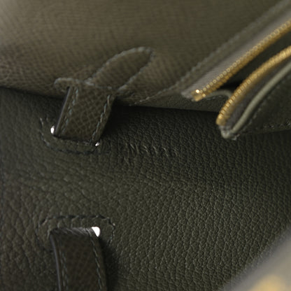 Hermes Epsom Kelly Sellier 25 Vert De Gris 7 of 10