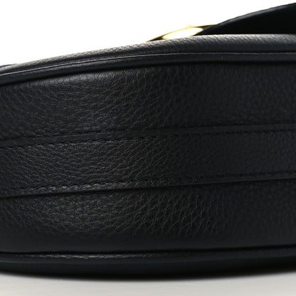 Louis Vuitton Grained Calfskin LV Pont 9 Soft MM Black 8 of 11