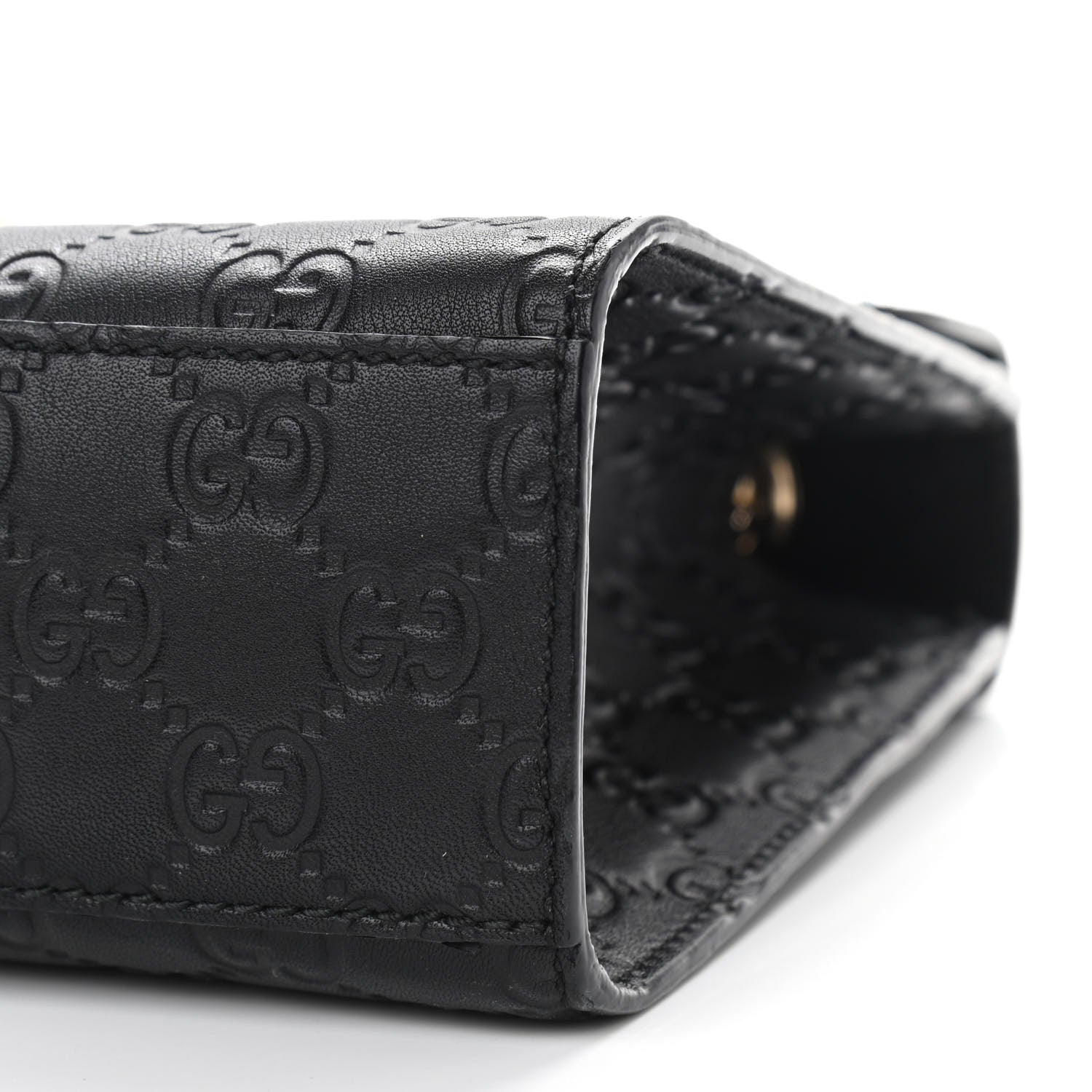 Gucci Guccissima Medium Emily Chain Shoulder Bag Black 11 of 11
