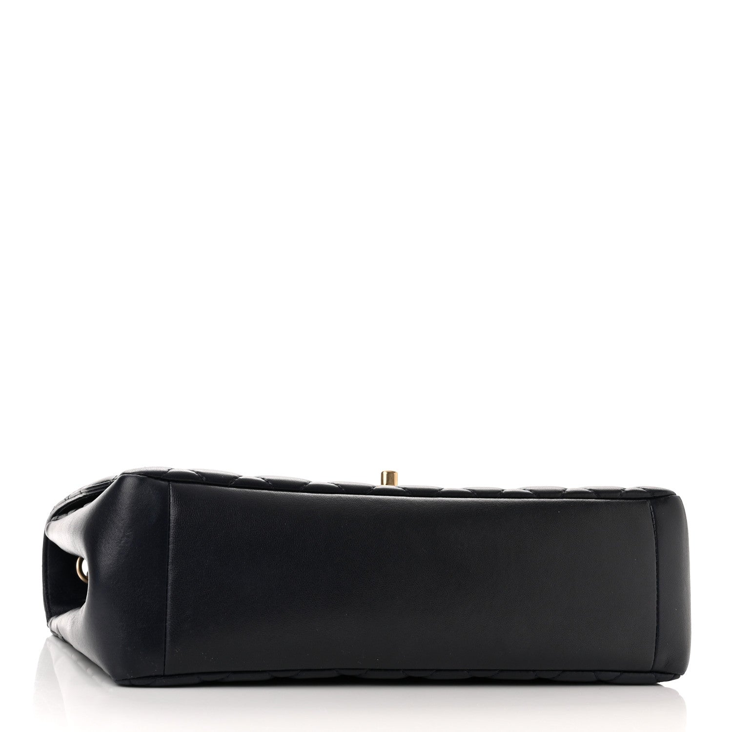 Chanel Lambskin Quilted Jumbo Mademoiselle Chic Flap Navy 4 of 11