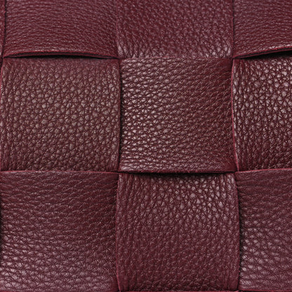 Bottega Veneta Grained Calfskin Maxi Intrecciato Brick Cassette Bag Bordeaux 8 of 10