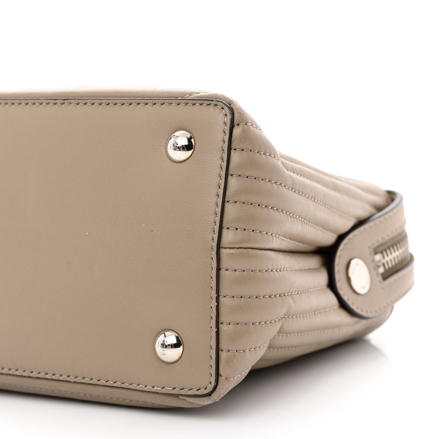 Shiny Nappa Trapuntata Small DotCom Click Chain Satchel