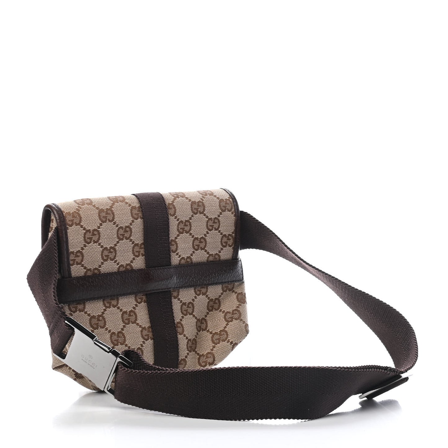 Monogram Waist Pouch Bag Dark Brown