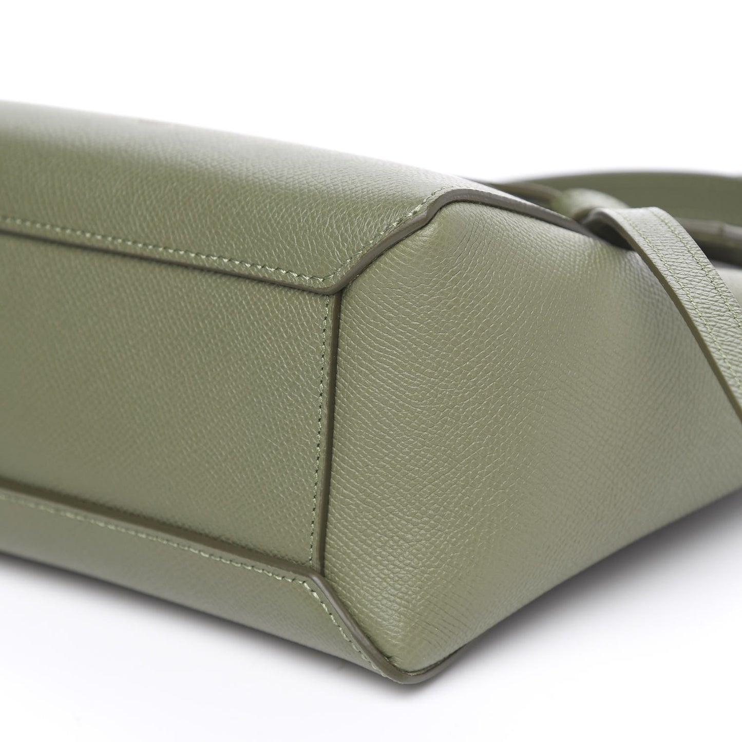 Grained Calfskin Nano Belt Bag Light Khaki
