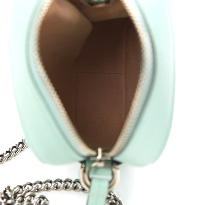 Gucci Calfskin Matelasse Mini GG Marmont Crossbody Bag Water Green 5 of 13