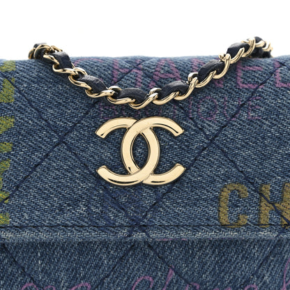 Chanel Denim Quilted Denim Mood Belt Bag Blue Multicolor 8 of 11