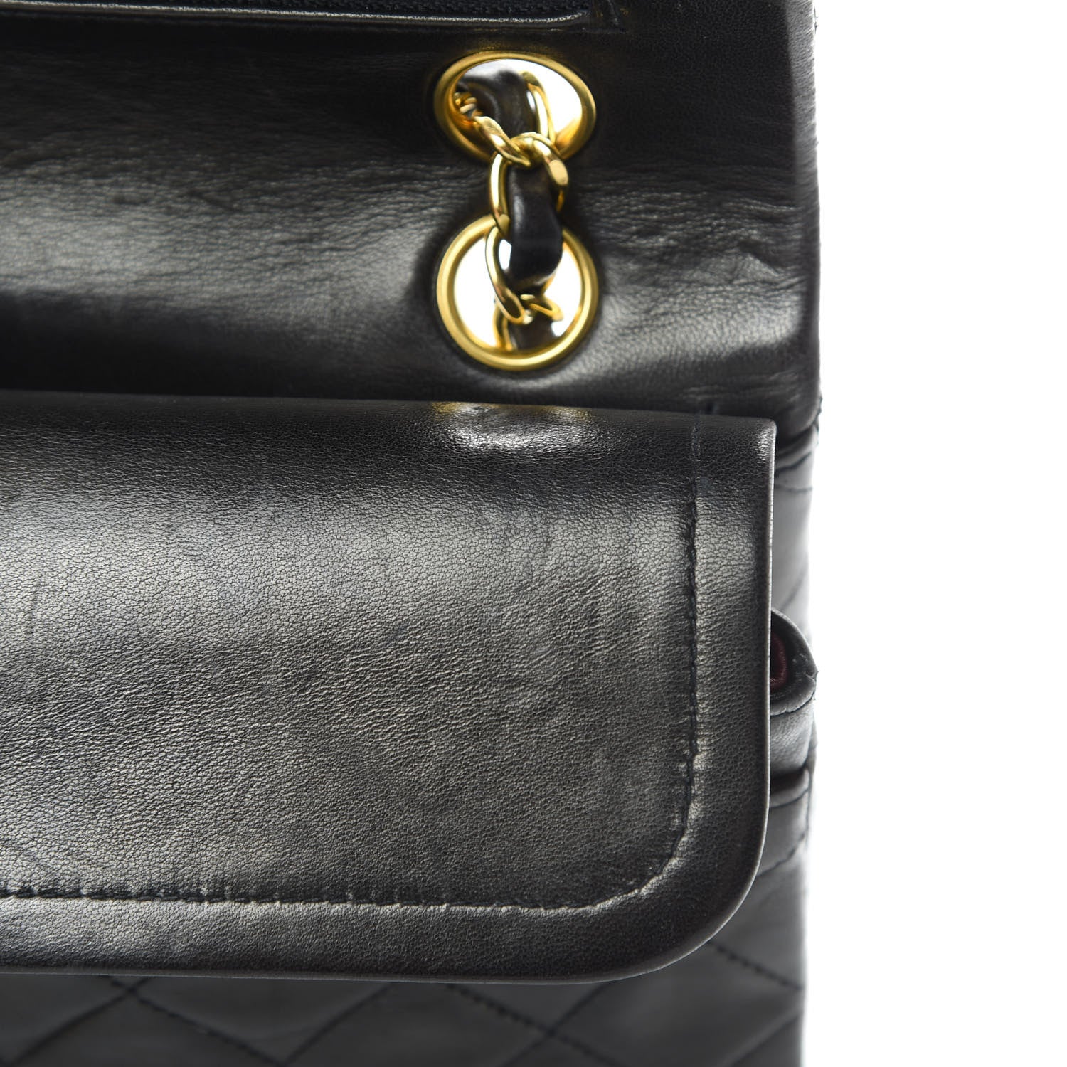 Chanel Lambskin Quilted Small Double Flap Black 15 of 21
