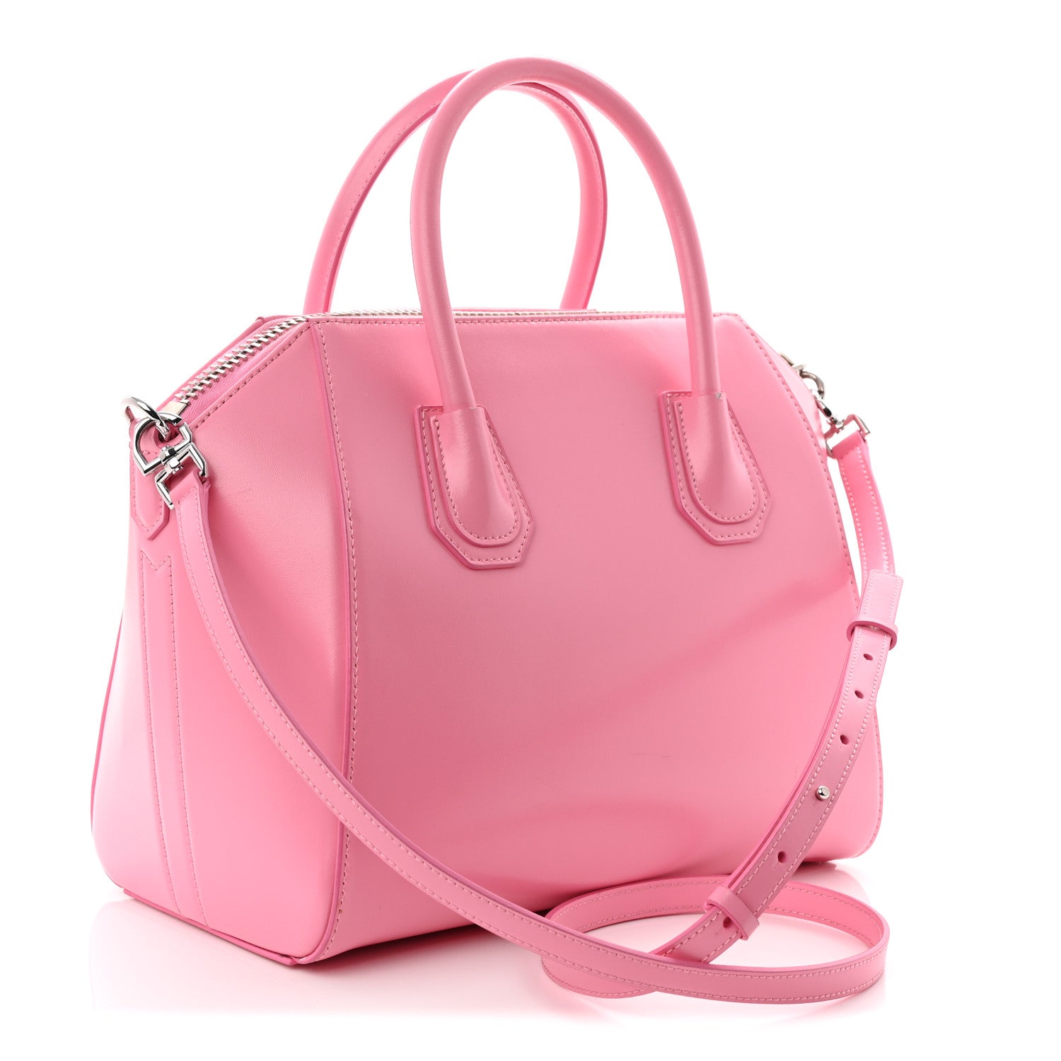 Givenchy Shiny Lord Calfskin Small Antigona Bright Pink 5 of 29