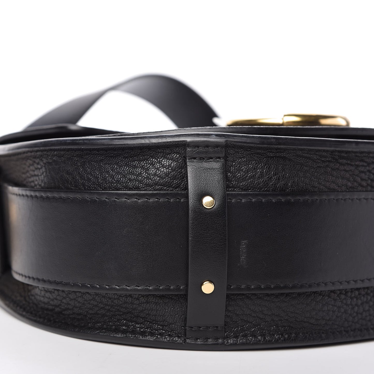 Grained Calfskin Large Tess Bag Black