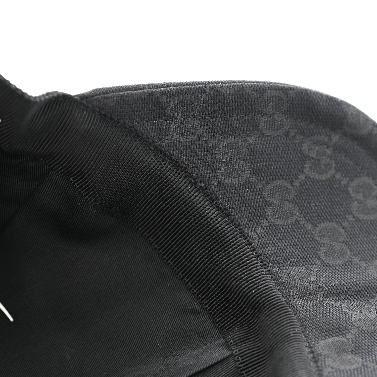 Gucci Monogram Textured Dollar Calfskin Zeno Baseball Hat M Black 10 of 11