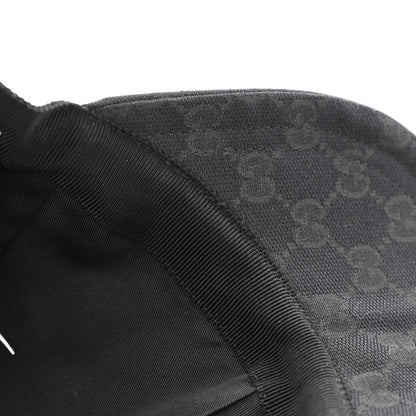 Gucci Monogram Textured Dollar Calfskin Zeno Baseball Hat M Black 10 of 11