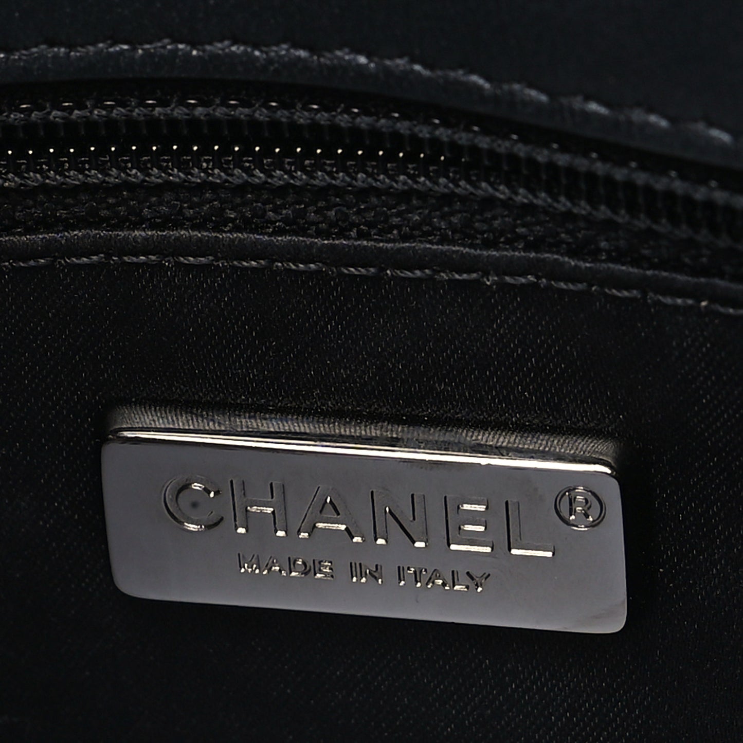 Sequin Lambskin Mini Flap Blue Black