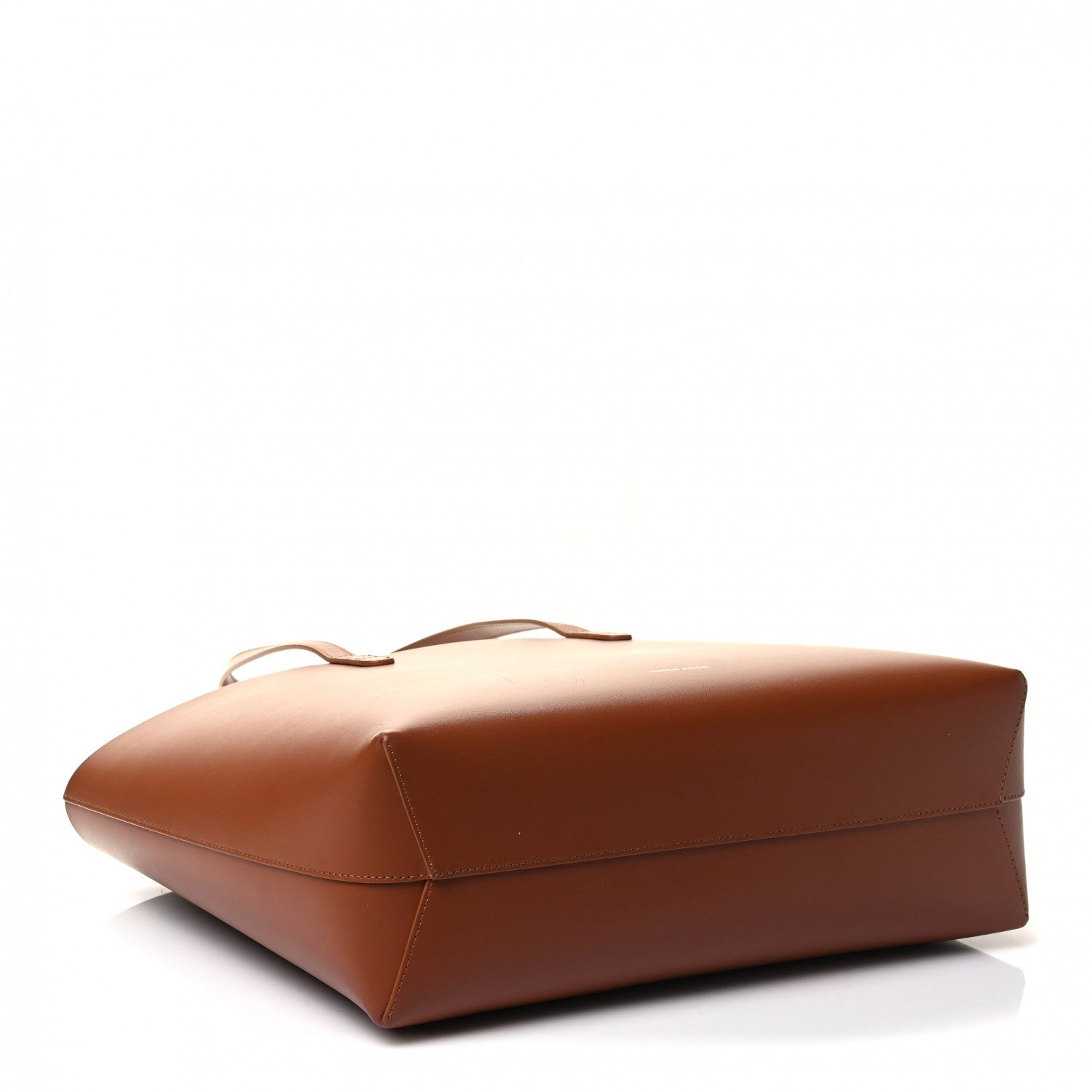 Mansur Gavriel Calfskin Small Shopping Tote Saddle 3 of 4