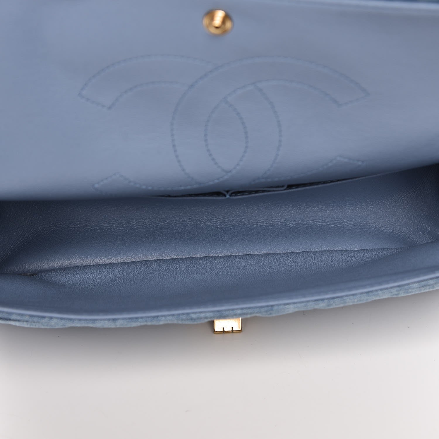 Chanel Denim Quilted 2.55 Reissue 225 Flap Light Blue 6 of 8