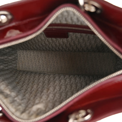 Christian Dior Patent Cannage Large Lady Dior Red 5 of 11