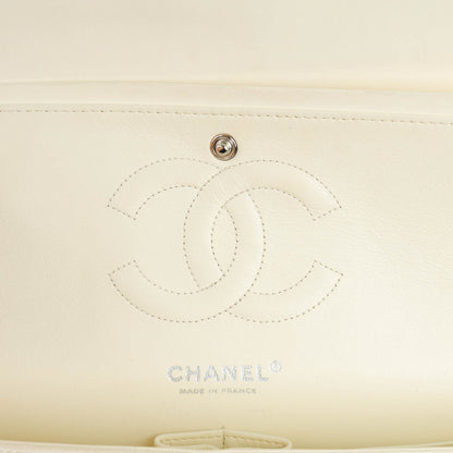 Chanel Lambskin Quilted Medium Double Flap White 6 of 8