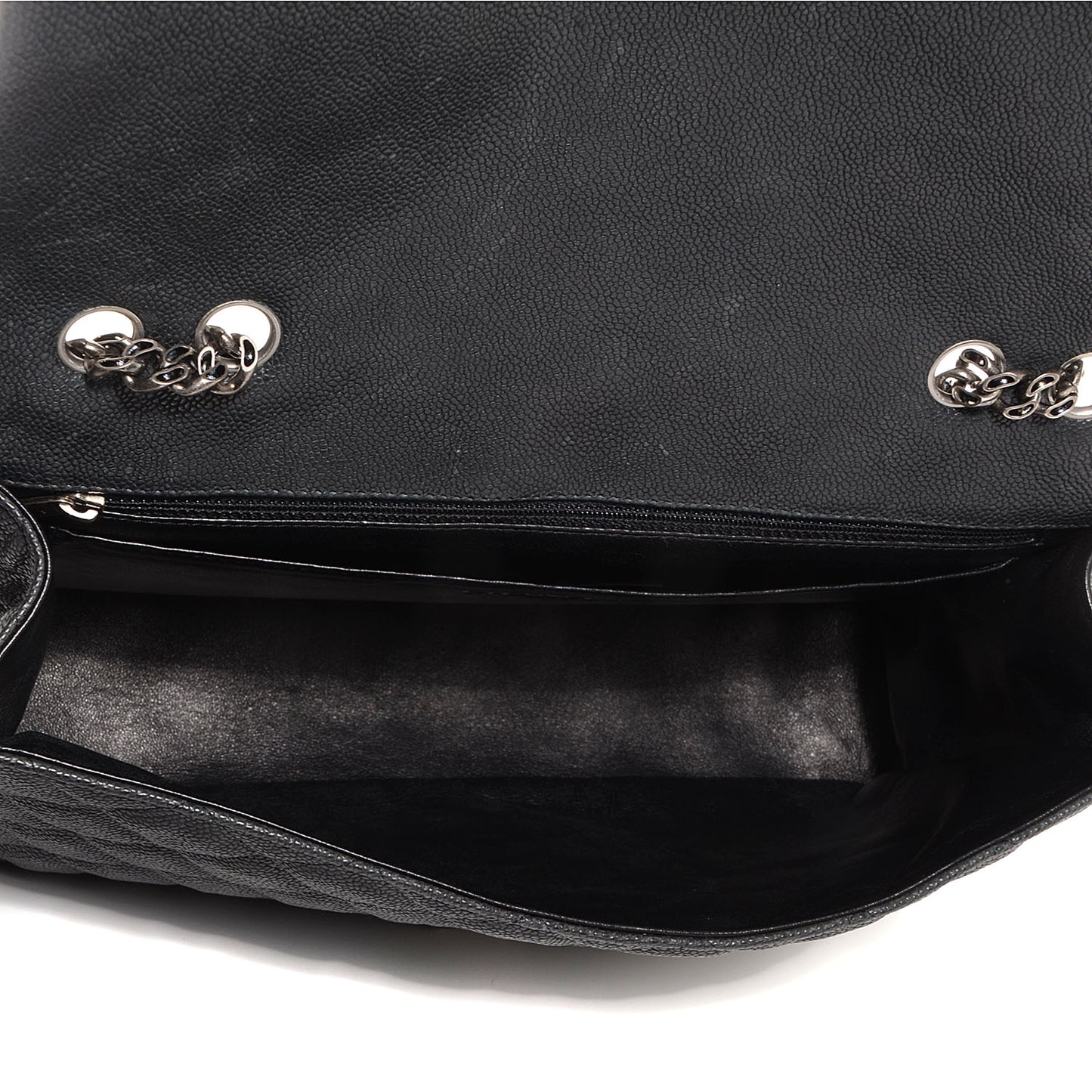 Washed Caviar 2.55 Reissue 227 Flap Black