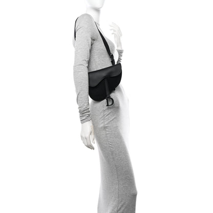 Christian Dior Ultra Matte Calfskin Saddle Belt Bag Black 2 of 10