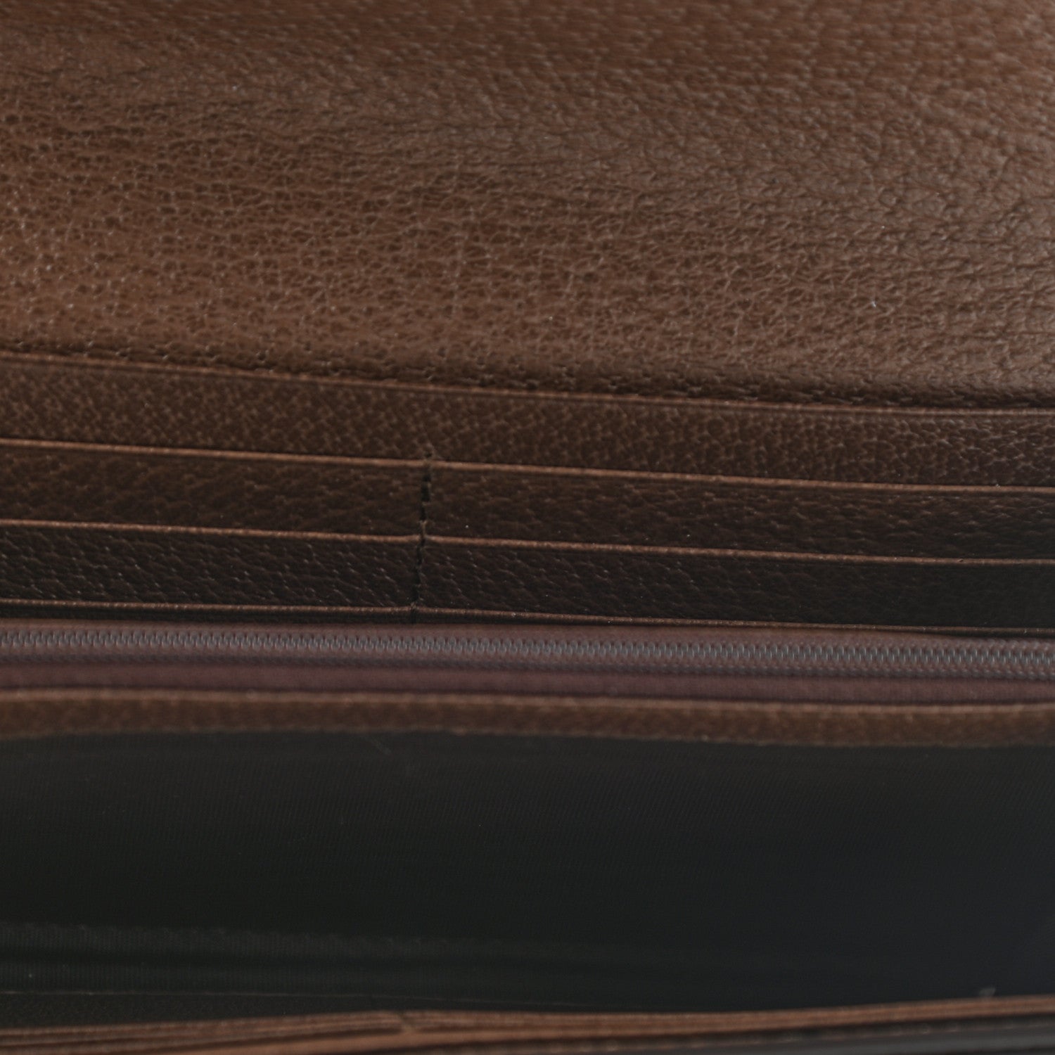 Gucci GG Supreme Monogram Web Ophidia Continental Wallet Brown 5 of 7