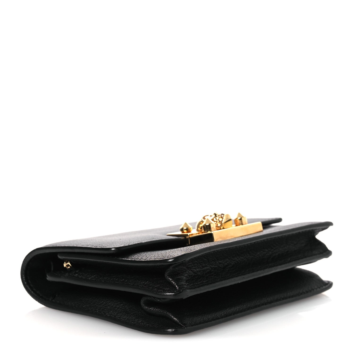 Alexander McQueen Calfskin Skull Mini Clutch Black 8 of 18