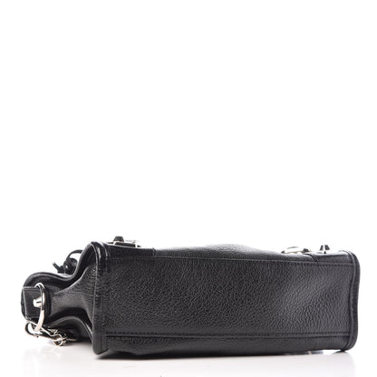 Balenciaga Chevre Silver Metallic Edge Hardware Mini City Black 4 of 9