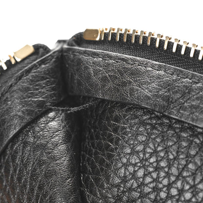 Valentino Garavani Grained Calfskin Large Rockstud Flip Lock Tote Camel Black 9 of 12