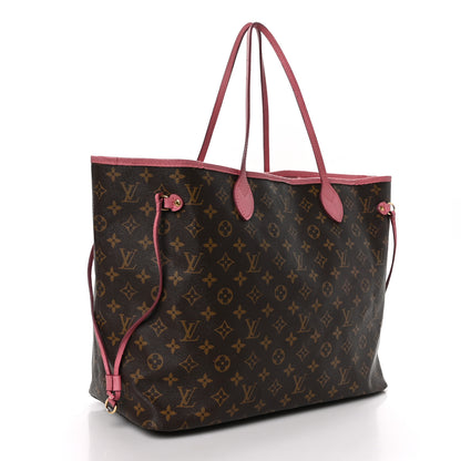 Louis Vuitton Monogram Articles de Voyage Ikat Neverfull GM Rose Velours 3 of 11
