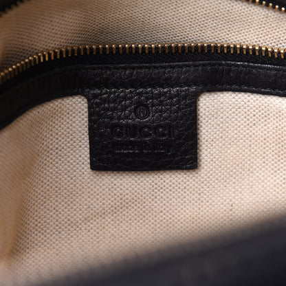 Gucci Calfskin Vintage Web Medium Boston Black 6 of 11