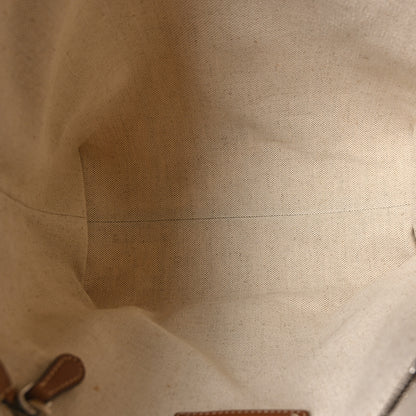 Prada Mistolino Vitello Logo Tote Naturale Cognac 5 of 9