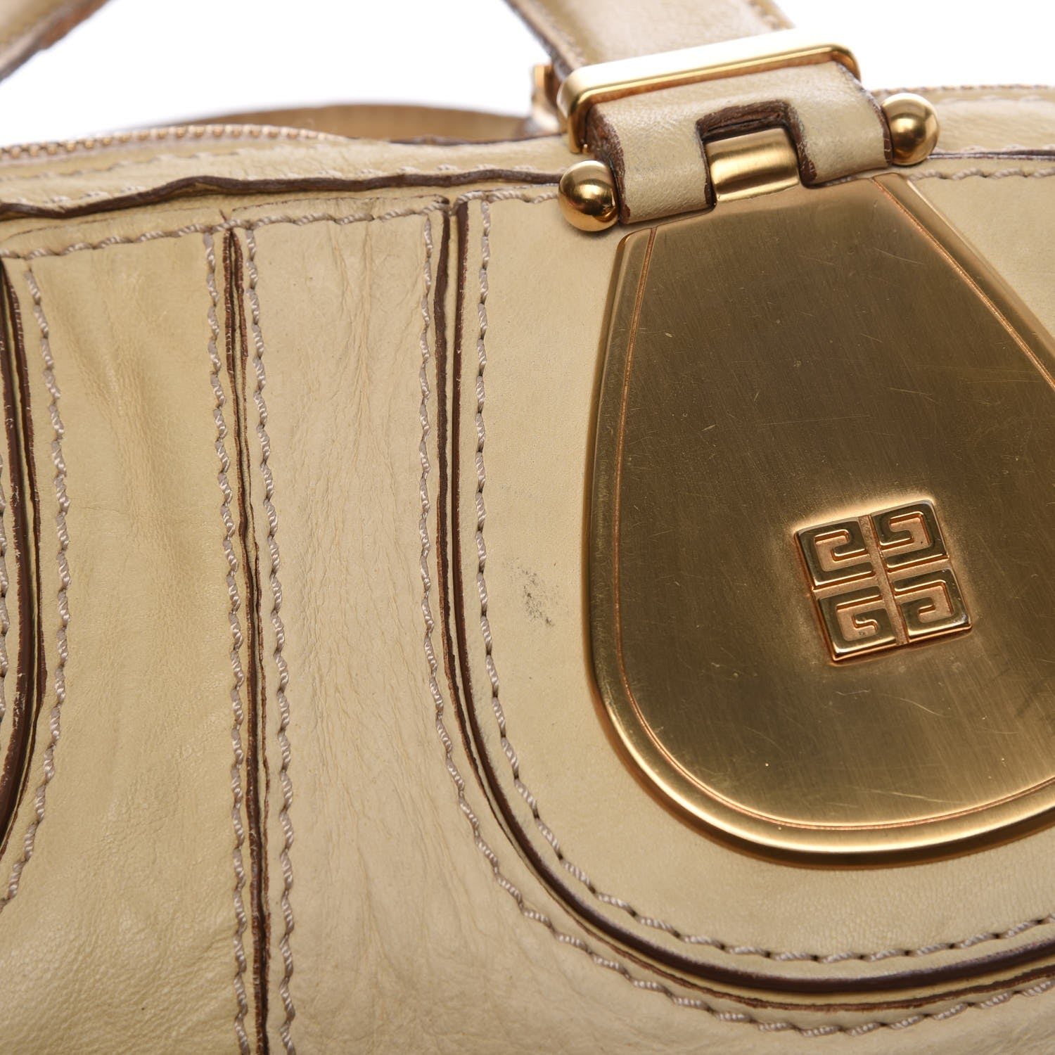 Givenchy Wrinkled Lambskin Medium Nightingale Beige 12 of 30