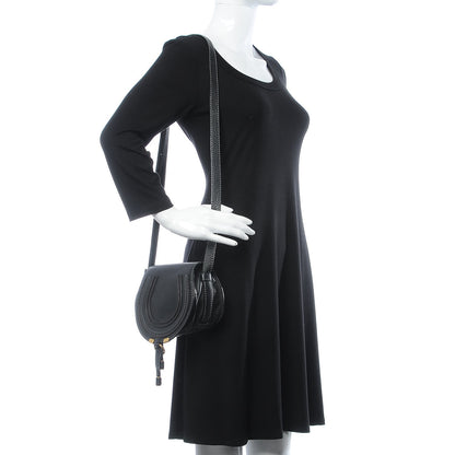Chloe Calfskin Mini Marcie Round Crossbody Bag Black 2 of 7