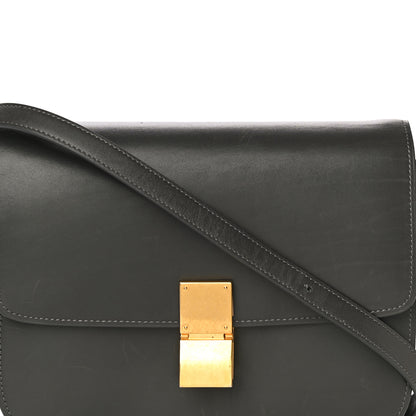 Celine Box Calfskin Medium Classic Box Flap Bag Grey 36 of 36