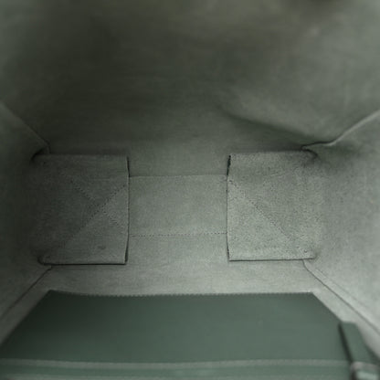Celine Grained Calfskin Small Vertical Cabas Green 5 of 10
