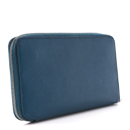 Hermes Epsom Silk'In Wallet Bleu De Galice 3 of 14