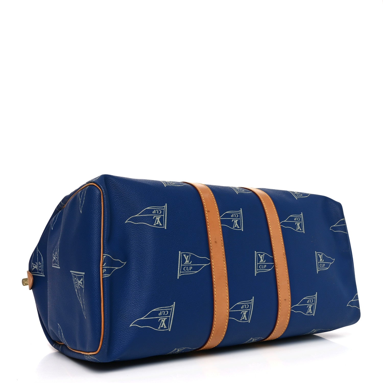 Louis Vuitton Americas Cup Keepall 45 Blue 3 of 9