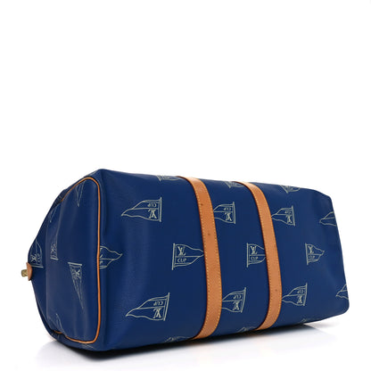 Louis Vuitton Americas Cup Keepall 45 Blue 3 of 9