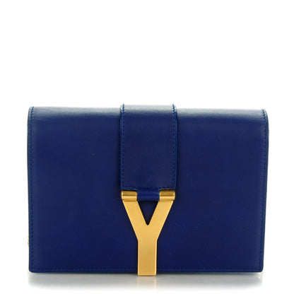Saint Laurent Calfskin Small Classic Y Satchel Blue 1 of 7
