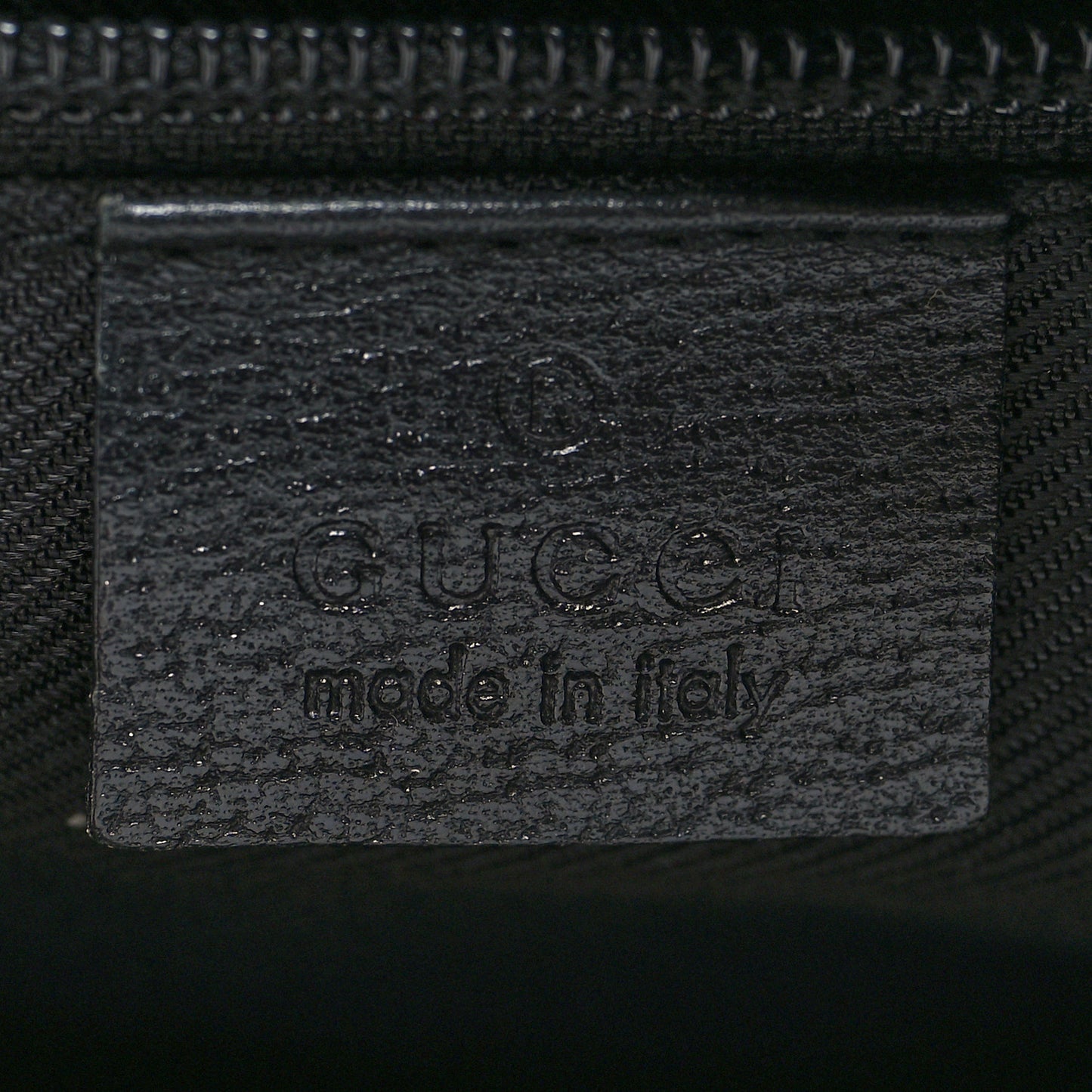 GG Monogram Small Web Handle Bucket Tote Black