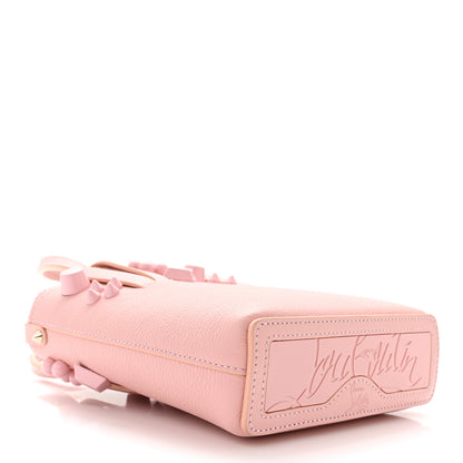 Christian Louboutin Calfskin Empire Spike Studded Mini North South Cabata Tote Rosy 4 of 10