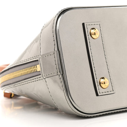 Louis Vuitton Vernis Alma BB Gris Metal 7 of 9